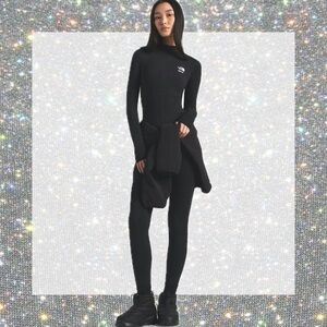 The North Face x SKIMS Refina bodysuit in Onyx size XXS NWT!